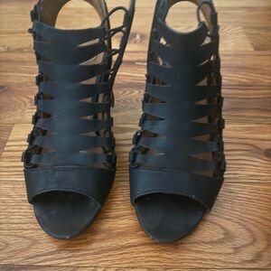 Women's Black Strappy Sandals